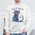 We'Re All Mad Here Cheshire Cat Alice Wonderland Book Boys Sweatshirt Gifts for Old Men We'Re All Mad Here Cheshire Cat Alice Wonderland Book Boys Sweatshirt Gifts for Old Men
