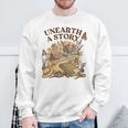 Women's Unearth A Story Summer Reading 2026 Flower Butterfly Book Sweatshirt Gifts for Old Men