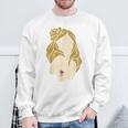 かわいいタトゥーガールファニーユニセックスデザインメンズレディースtシャツ スウェットシャツ 高齢者への贈り物