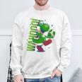 ザ・スーパーマリオギャラクシー・ムービー Action Yoshi 長袖tシャツ スウェットシャツ 高齢者への贈り物