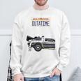 バック・トゥ・ザ・フューチャー Outatime ナンバープレート 長袖tシャツ スウェットシャツ 高齢者への贈り物