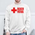 ビーチパトロール ライフガード サーフ レスキュー 長袖tシャツ スウェットシャツ 高齢者への贈り物