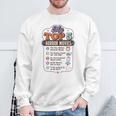 ホラー映画 教師 ユーモア 学校 映画 パロディ トップ5 長袖tシャツ スウェットシャツ 高齢者への贈り物