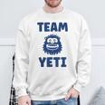 野獣のイエティ 忌まわしい雪だるまのユーモア 私はイエティが大好き Team Yeti スウェットシャツ 高齢者への贈り物