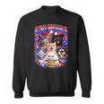250 Years Cat American Flag 250Th Anniversary 4Th Of July Sweatshirt