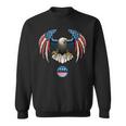 Abstract Unitedtates Of America Wild Eagle With Usa Flag スウェットシャツ