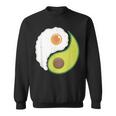 Avocado And Eggs Keto Diet Healthy Eating Yin Yang Yin Yang スウェットシャツ
