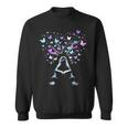 Book Lover Bookworm Reading Books Butterfly Sweatshirt