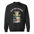Book Reading Cute Frog Leap Into Reading Sweatshirt