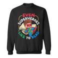 Book Reading Superheroes Like To Read Sweatshirt