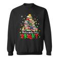 Books Make You Bright Christmas Librarian Book Lover Sweatshirt Books Make You Bright Christmas Librarian Book Lover Sweatshirt