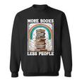 More Books Less People Mystic Book Rainbow Reading Book Sweatshirt