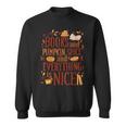 Books And Pumpkin Spice Cute Fall Aesthetic Sweatshirt