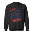 Books Are My Therapy Book Lover Bookworm Library Sweatshirt