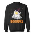 Booooks Funny Halloween Cute Ghost Book Reading Sweatshirt Booooks Funny Halloween Cute Ghost Book Reading Sweatshirt