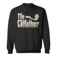 The Catfather 面白い猫 お父さん 父の日 ビンテージ 猫 父親 スウェットシャツ