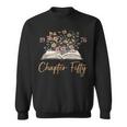 Chapter Fifty 1976 50th Birthday Wildflower Book 50 Year Old Sweatshirt