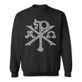 Chi Rho Christogram Alpha And Omegaアンティーク調 スウェットシャツ