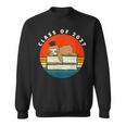Class Of 2027 Meme Sloth Graduation Cap Sleeping On Books Sweatshirt