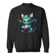 Cute Dragon With Book Sweatshirt