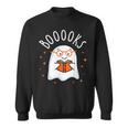 Cute Ghost Reading Book Booooks Teacher Halloween School Kid Sweatshirt