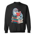 Cute Reading Seal On Books Book Lover Sweatshirt