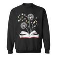 Dandelion Floral Book Reading Lovers Graphics Sweatshirt