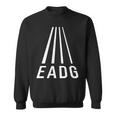 Eadg 4弦 ベースギタープレーヤー ベーシストパースペクティブ 長袖tシャツ スウェットシャツ