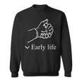 Early Life Hand メンズ レディース スウェットシャツ
