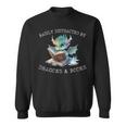 Easily Distracted By Dragons And Books Introvert Shirt Sweatshirt