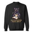 DO YOU EVEN READ BRO Cat Lover's Reading Books Sweatshirt