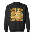 Every Bunny Loving Read Easter Eggs Bunny Book Bookworm Sweatshirt