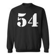 Fifty Four 数字 54 ナンバー スウェットシャツ