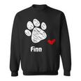 Finn Dog Paw Best Puppy Dog Finn Dog Lover スウェットシャツ