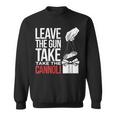 Leave The Gun Take The Cannoli メンズ レディース イタリア国旗 スウェットシャツ