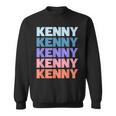 Modern Repeated Text Kenny スウェットシャツ