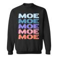 Modern Repeated Text Moe スウェットシャツ