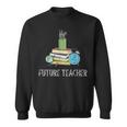 Future Teacher School Teaching Educator Colorful Books Men Women Sweatshirt
