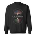 Giordano ファミリーネーム アメリカ栽培 イタリア ルーツ イタリア 国旗 スウェットシャツ
