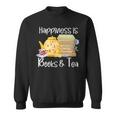 Happiness Is Books And Tea Sweatshirt