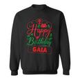 Happy Birthday Gaia かわいいクリスマスガイア スウェットシャツ