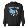 Happy Pills うさぎ 面白い ホーランドロップ バニー 恋人 ユーモア スウェットシャツ