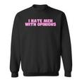 I Hate With Opinions Y2k ファニーフェミニスト ホットガールスレイ スウェットシャツ