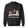 I'm Simple Woman Books Wine Golden Retriever Dog Lover Xmas Sweatshirt I'm Simple Woman Books Wine Golden Retriever Dog Lover Xmas Sweatshirt