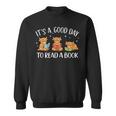It's A Good Day To Read A Book Highland Cow Bookworm Sweatshirt