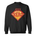Jesus Is My Superhero Hero Fun Comic Book Sweatshirt