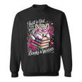 Just A Girl Who Loves Books And Wolves Cute Reading Nerd Sweatshirt