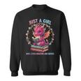 Just A Girl Who Loves Dragons And Books Reading Bookworm Sweatshirt