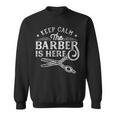 Keep Calm The Barber Is Here ショップ ヘアドレッサー バーバー スウェットシャツ