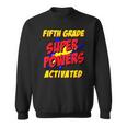 Kids Fifth Grade Superpower Superhero Comic Book First Day School Sweatshirt